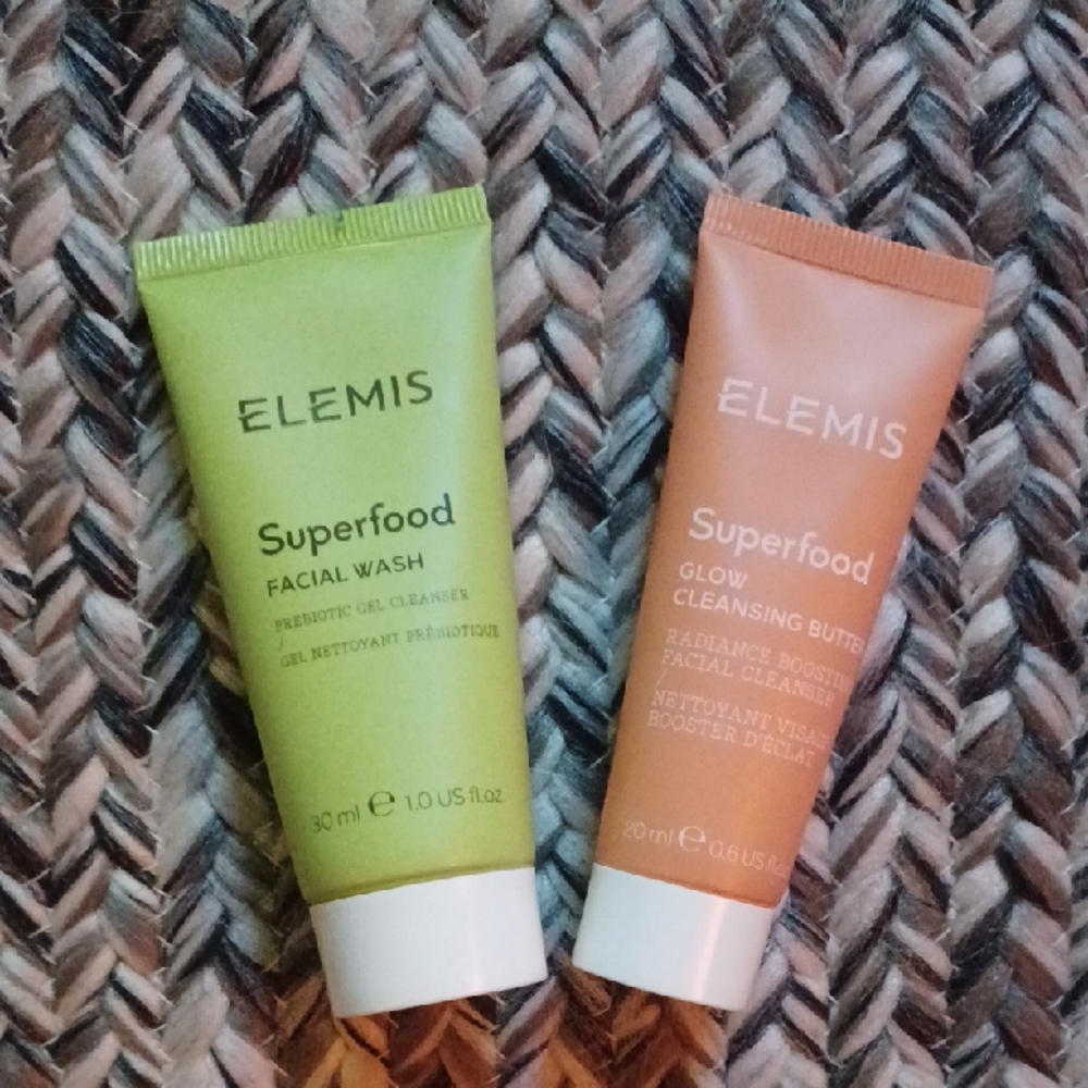 ELEMIS Superfood Facial Wash and Glow Cleansing Butter Duo